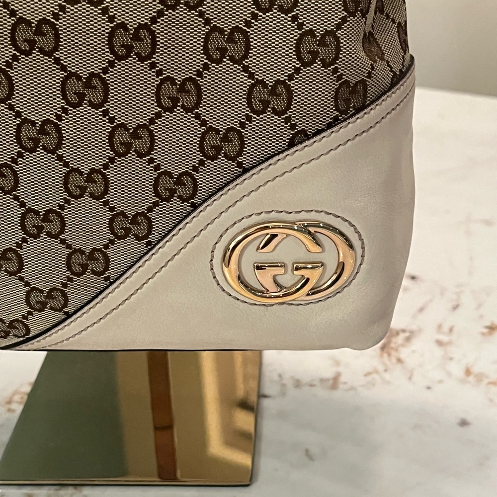 Pre-loved GUCCI GG Canvas New Britt Tote - Picture 4 of 11